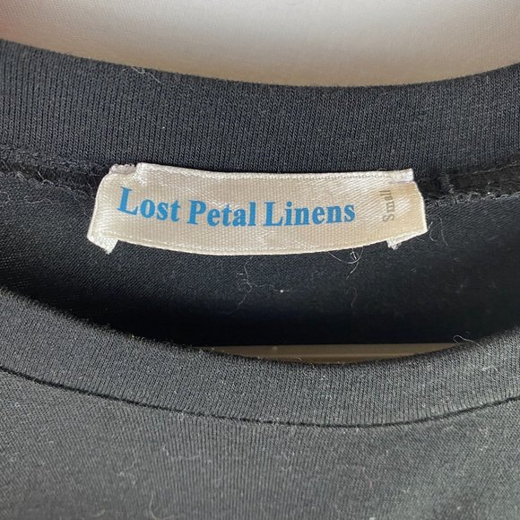 Lost Petal Linens Womens Top Size Small Sleeveless Crew Neck Loose Fit - Picture 4 of 5